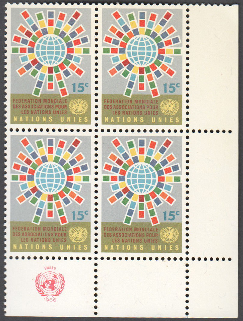 United Nations New York Scott 155 Mint (A4-6) - Click Image to Close